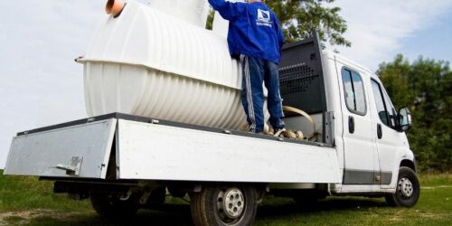 zbiornik eko na ciężarówce