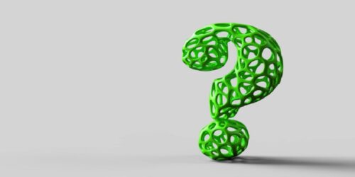 zielony znak zapytania