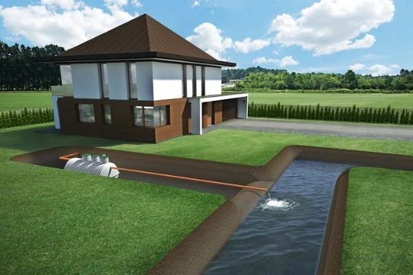 wizualizacja oczyszczalni przydomowej 2