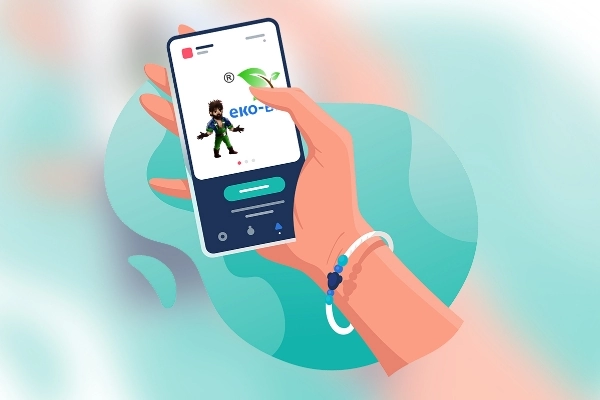 rysunek telefonu w dłoni