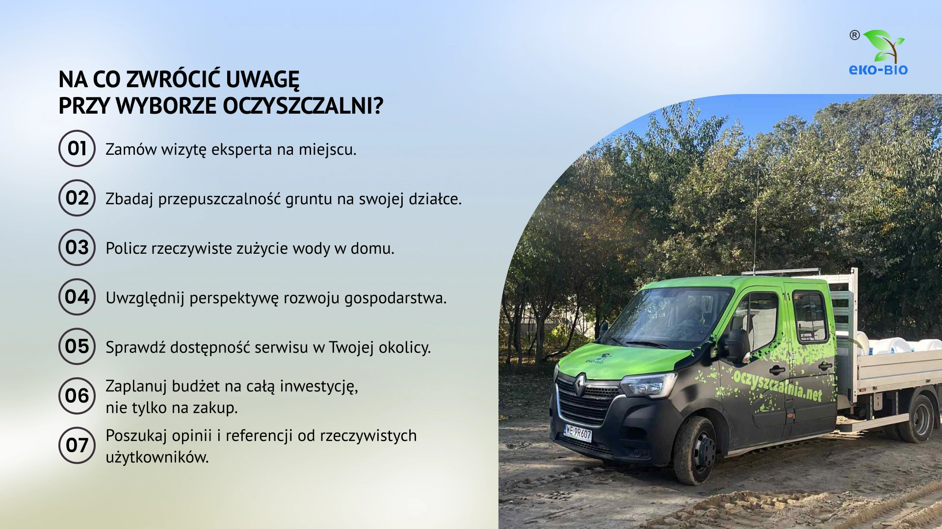 Na co zwrócić uwagę przy wyborze oczyszczalni?