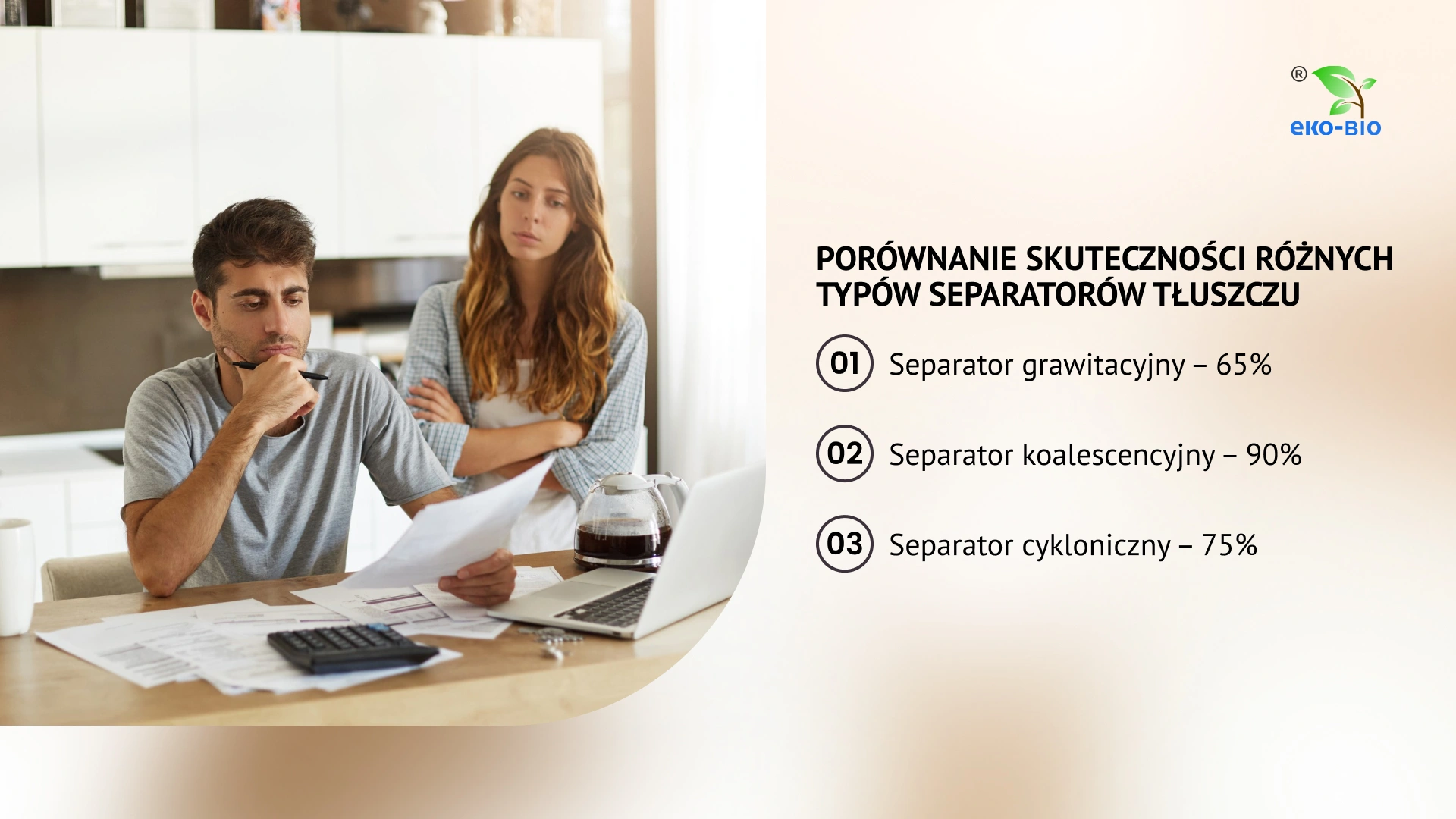 Porównanie skuteczności różnych typów separatorów tłuszczu