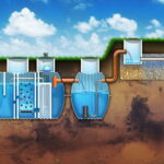 Przydomowa oczyszczalnia biologiczna EKO-BIO 2500 l do 5 osób z poletkiem rozsączającym