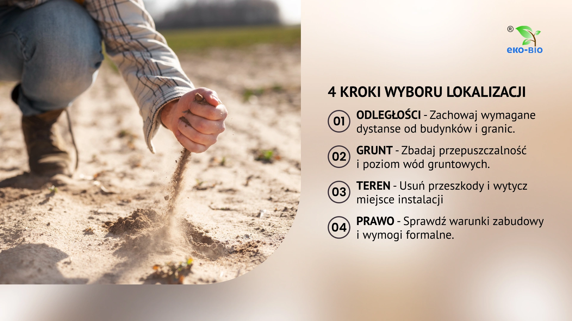 4 kroki wyboru lokalizacji