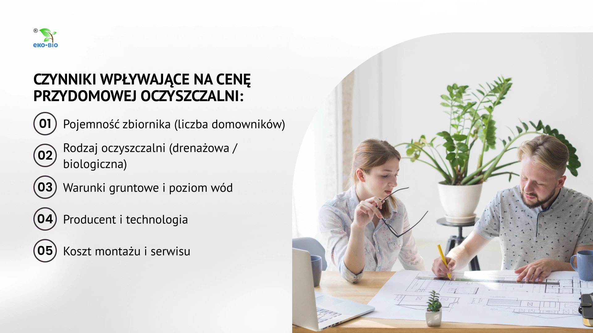 Czynniki wpływające na cenę przydomowej oczyszczalni