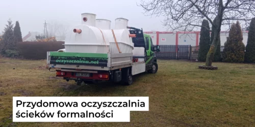Przydomowa oczyszczalnia ścieków formalności